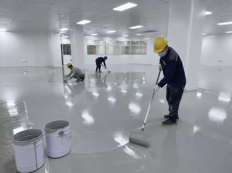 新丰县环氧自流平地坪漆工程